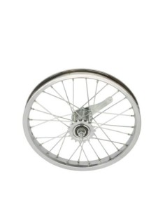 16 Steel Coaster Wheel 28 Spoke 14g UCP 3/8 Axle Single...